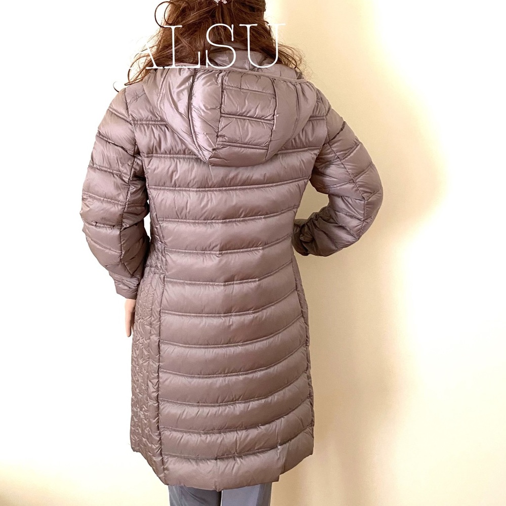 🌸Spring Sale🌸 Michael Kors Hooded Packable Down Puffer Coat Taup 77T4377M82 - Picture 9 of 14